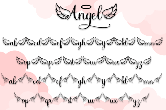 Angel Font Poster 6