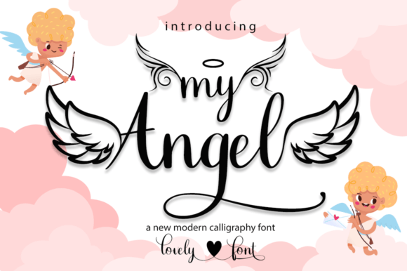 Angel Font Poster 8