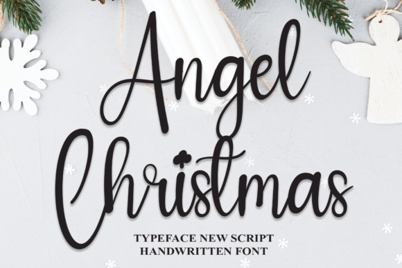 Angel Christmas Font Poster 1