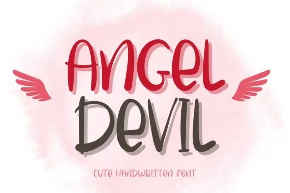 Angel Devil Font Poster 1