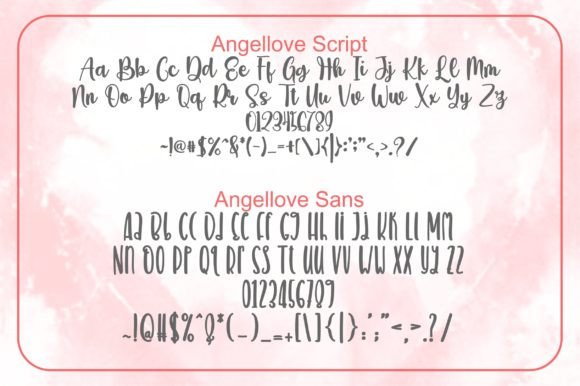 Angel Love Font Poster 8