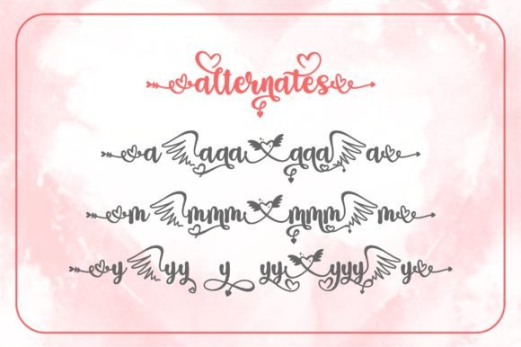 Angel Love Font Poster 9