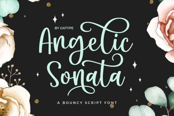 Angelic Sonata Font Poster 1