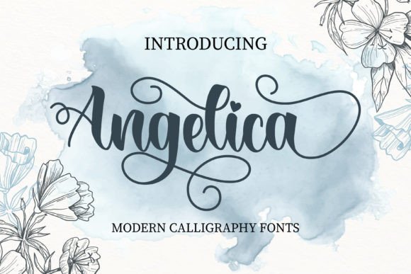 Angelica Font Poster 1