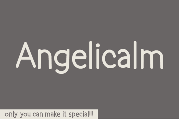 Angelicalm Font