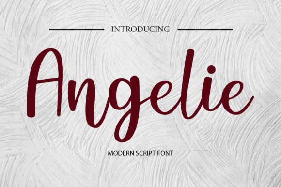 Angelie Font Poster 1