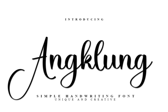 Angklung Font Angklung Font Poster 1
