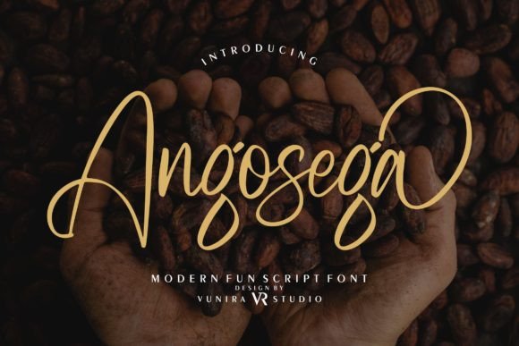 Angosega Font Poster 1