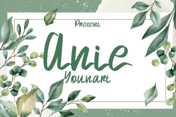 Anie Younart Font Anie Younart Font Poster 1