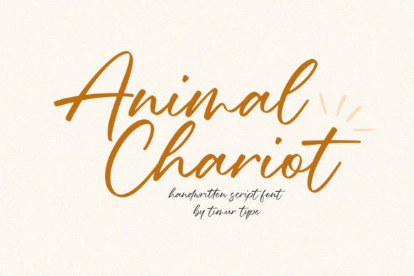 Animal Chariot Font Poster 1