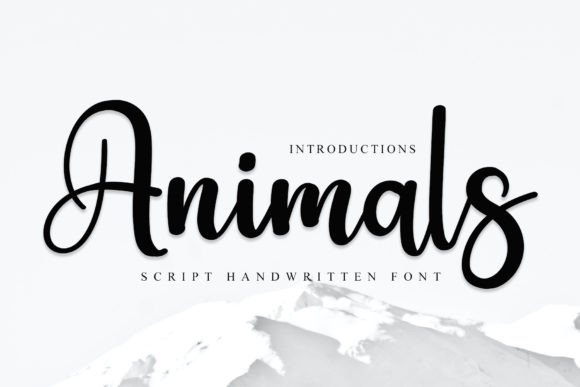 Animals Font Poster 1