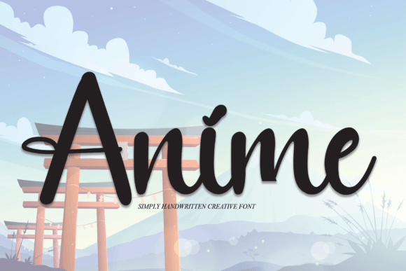 Anime Font Poster 1