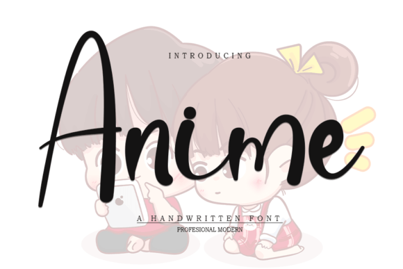 Anime Font Poster 1
