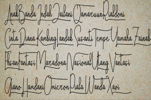 Anjassnda Font Poster 7