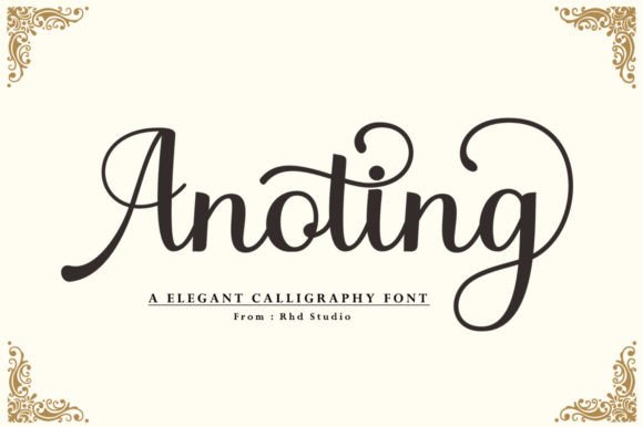 Anoting Font Poster 1