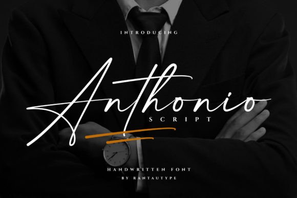 Anthonio Script Font Poster 1