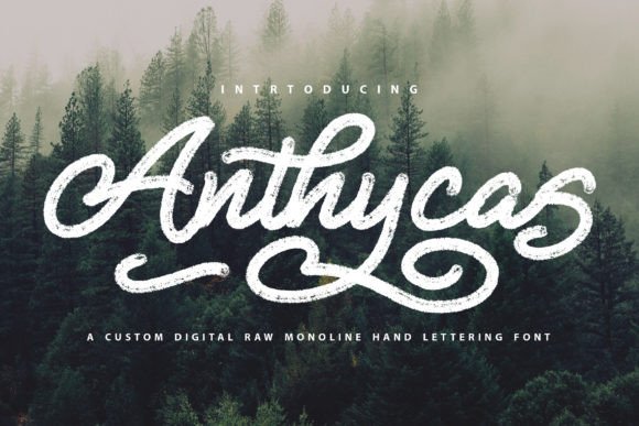 Anthycas Font Poster 1