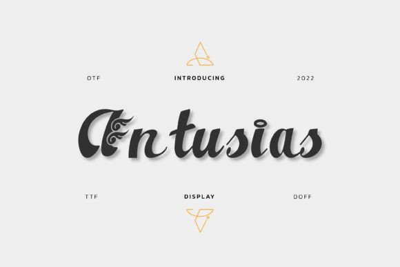 Antusias Font Poster 1