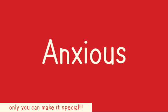 Anxious Font Poster 1