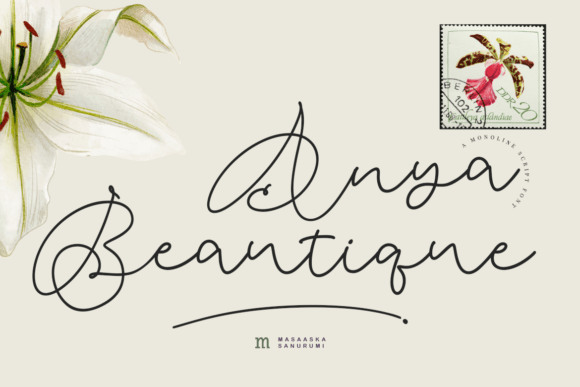 Anya Beautique Font Poster 1