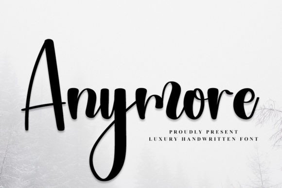 Anymore Font Poster 1