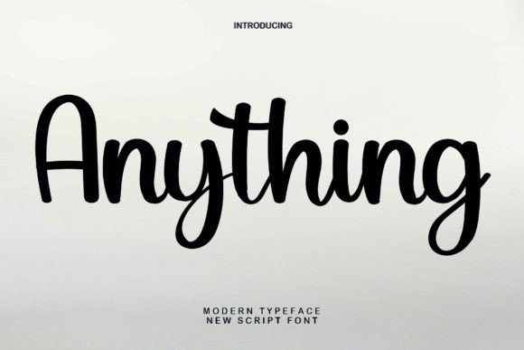 Anything Font Poster 1