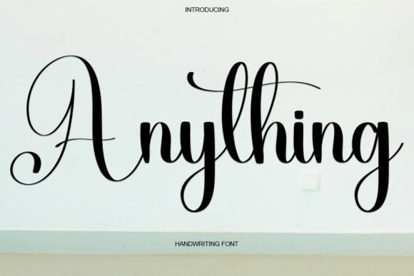 Anything Font Poster 1