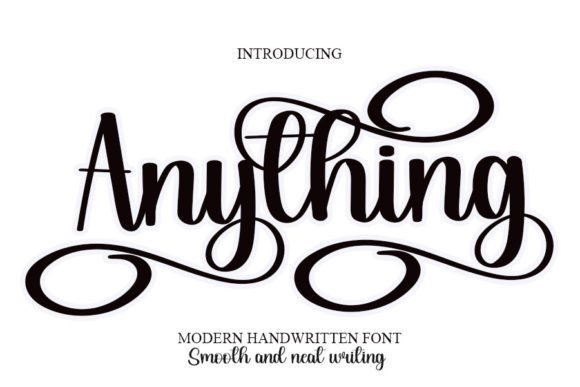 Anything Font Poster 1