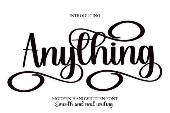 Anything Font Anything Font Poster 1