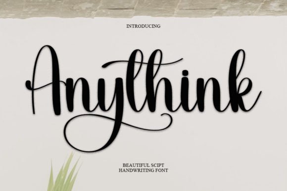 Anythink Font Poster 1