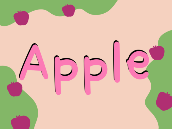 Apple Font Poster 1