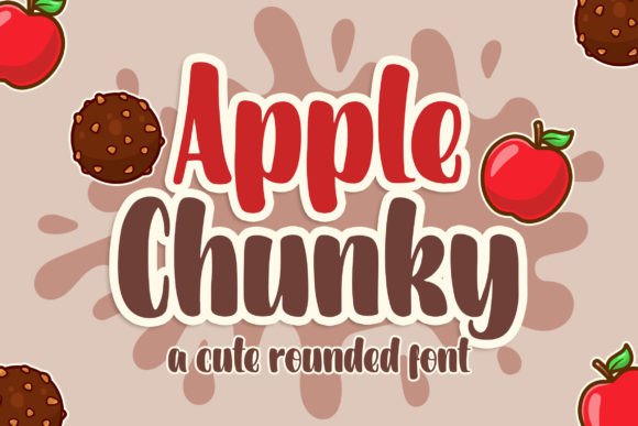 Apple Chunky Font Poster 1