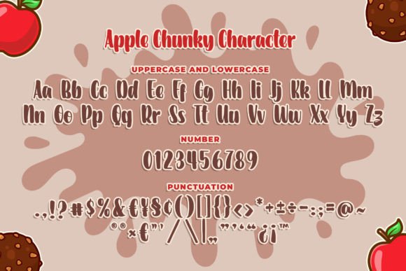 Apple Chunky Font Poster 5