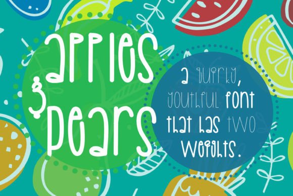 Apples and Pears Font Poster 1