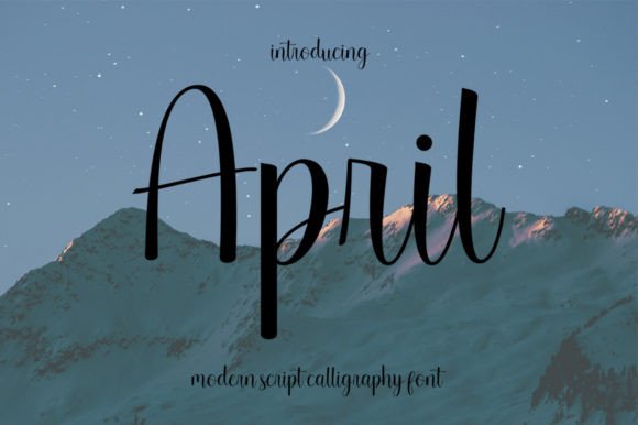 April Font Poster 1