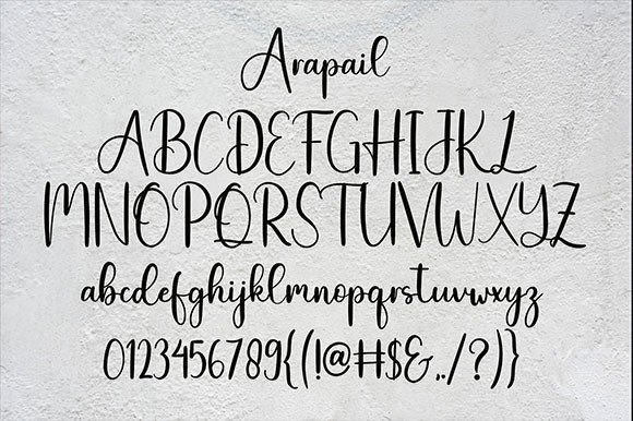 Arapail Font Poster 6