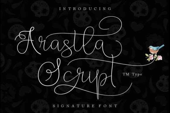 Arastla Script Font Poster 1