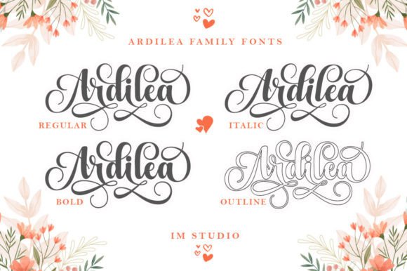 Ardilea Font Poster 9