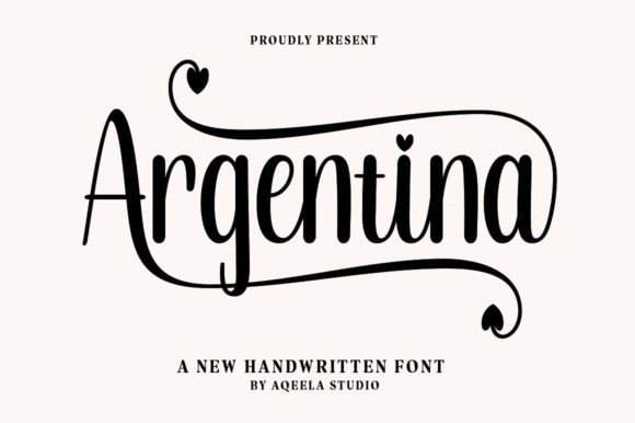 Argentina Font Poster 1