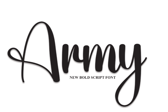 Army Font Poster 1