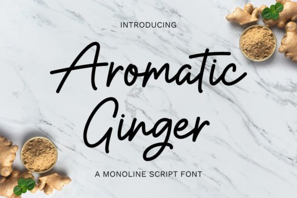 Aromatic Ginger Font Poster 1