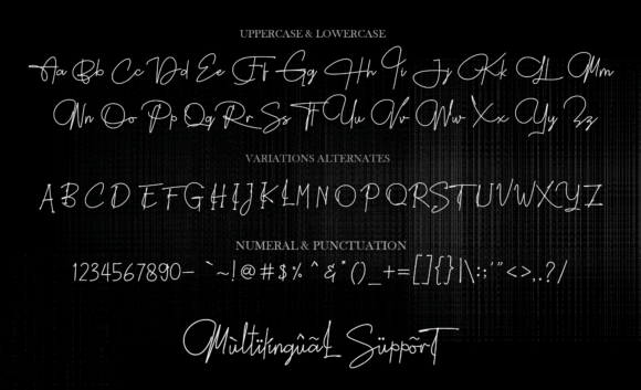 Asteria Signature Font Poster 5