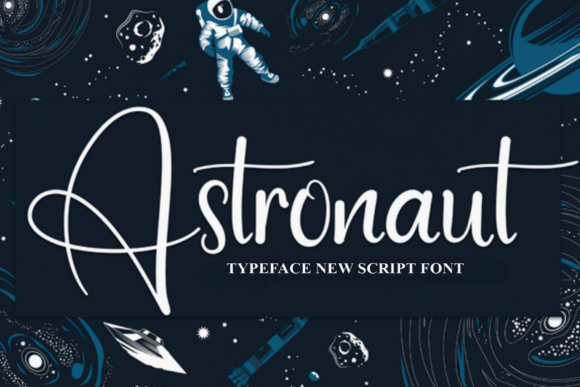 Astronaut Font Poster 1