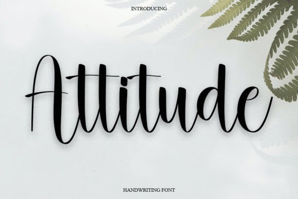 Attitude Font Poster 1