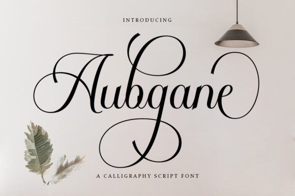 Aubgane Font Poster 1
