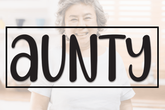 Aunty Font Poster 1