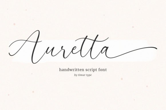 Auretta Font Poster 1