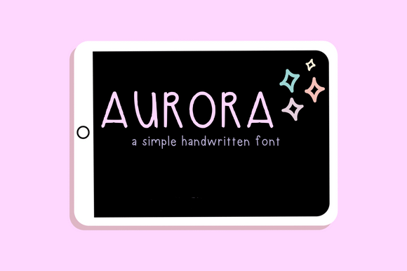 Aurora Font Poster 1