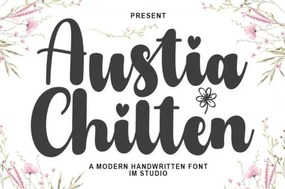 Austia Chilten Font Poster 1