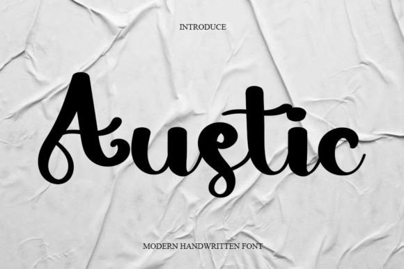 Austic Font Poster 1